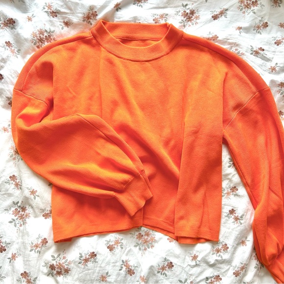 Amazon Orange Crewneck Sweatshirt/Sweatpants Set - Picture 1 of 12